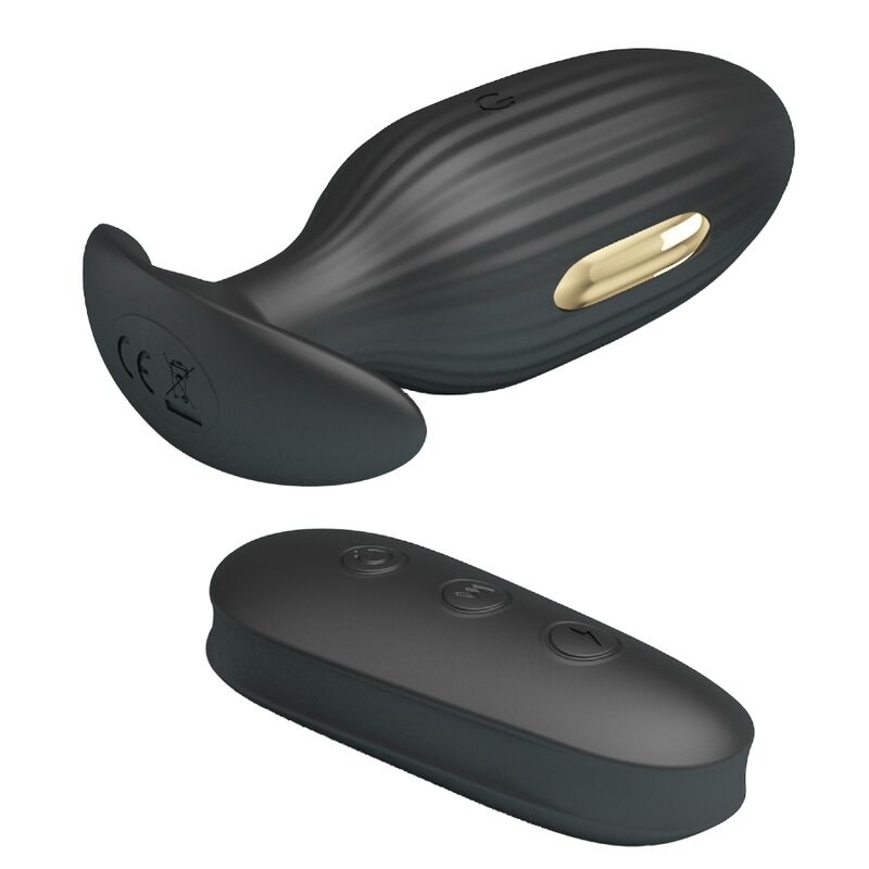 Plug vibrant et électro stimulation avec télécommande — vue détaillée
