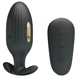 Plug vibrant et électro stimulation avec télécommande — gros plan