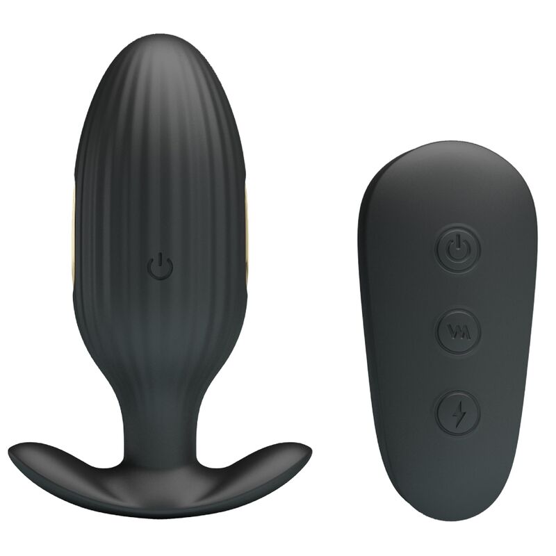Plug vibrant et électro stimulation avec télécommande — en situation