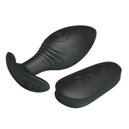 Plug anal vibrant Regina noir — base évasée
