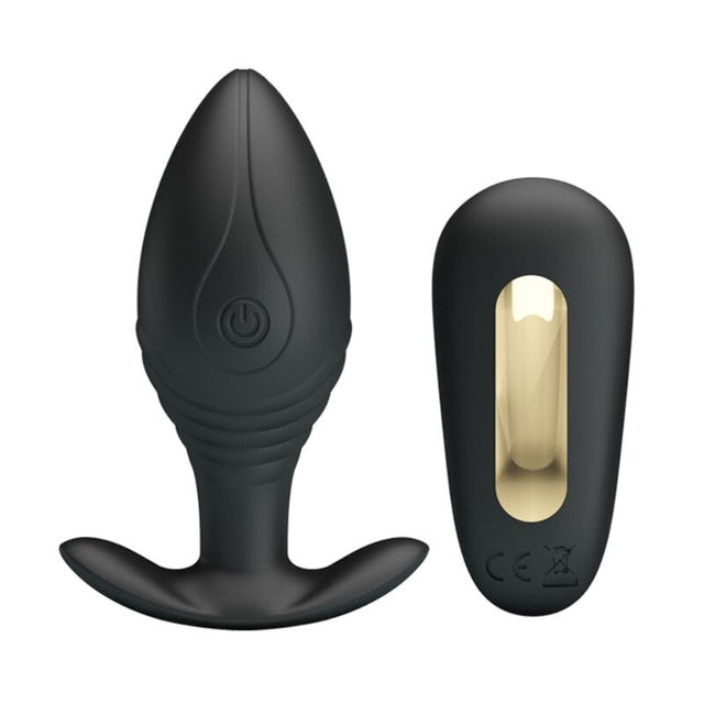 Plug anal vibrant Regina noir — avec télécommande et câble USB