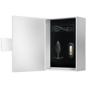 Plug anal vibrant Regina noir — coffret ouvert