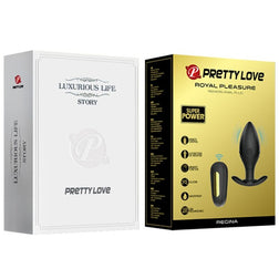 Plug anal vibrant Regina noir — coffret fermé