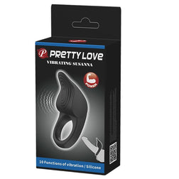 PRETTY LOVE ANNEAU PENIS VIBRANT SUSANNA NOIR