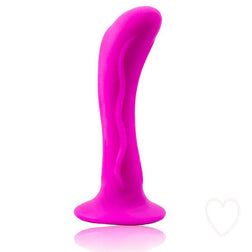 Plug prostate silicone courbé rose — 13,5 cm — vue 2