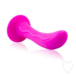 Plug prostate silicone courbé rose — 13,5 cm — vue 4