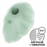 SATISFYER - VIBRATEUR CLOUD DANCER VERT AIR PULSE · Satisfyer Air Pulse