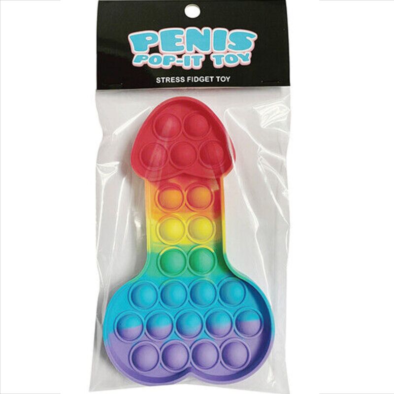 KHEPER GAMES JOUET ANTI STRESS POP IT PENIS MULTICOLORE