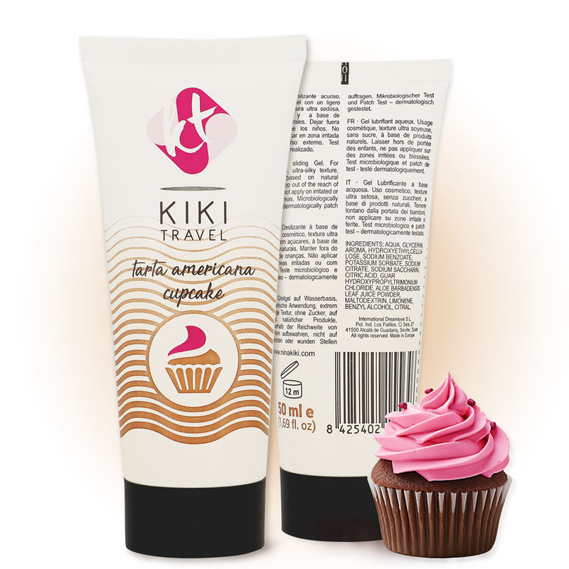 Lubrifiant aromatisé cupcake vanille 50 ml — vue de profil