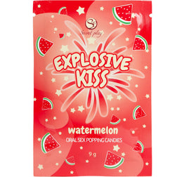 Sucre pétillant pour sexe oral pastèque, sachet 9 g — Explosive Kiss — vue 3