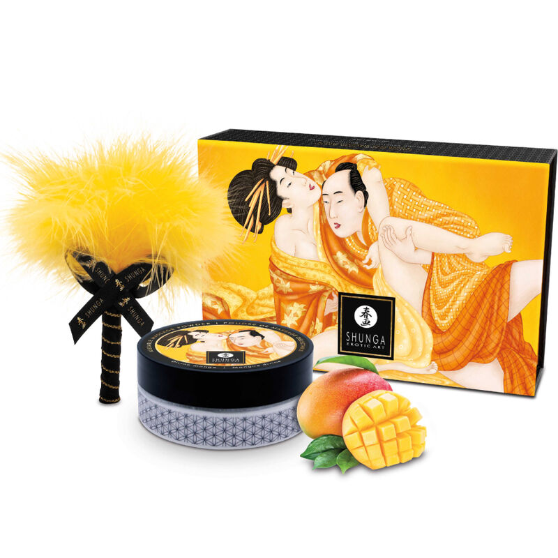 SHUNGA KIT DE POUDRE DE MASSAGE COMESTIBLE MANGUE