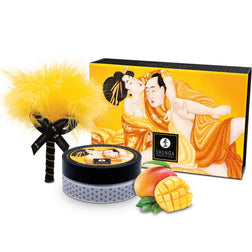 Gel lubrifiant Kit massage poudre comestible mangue + plume intime