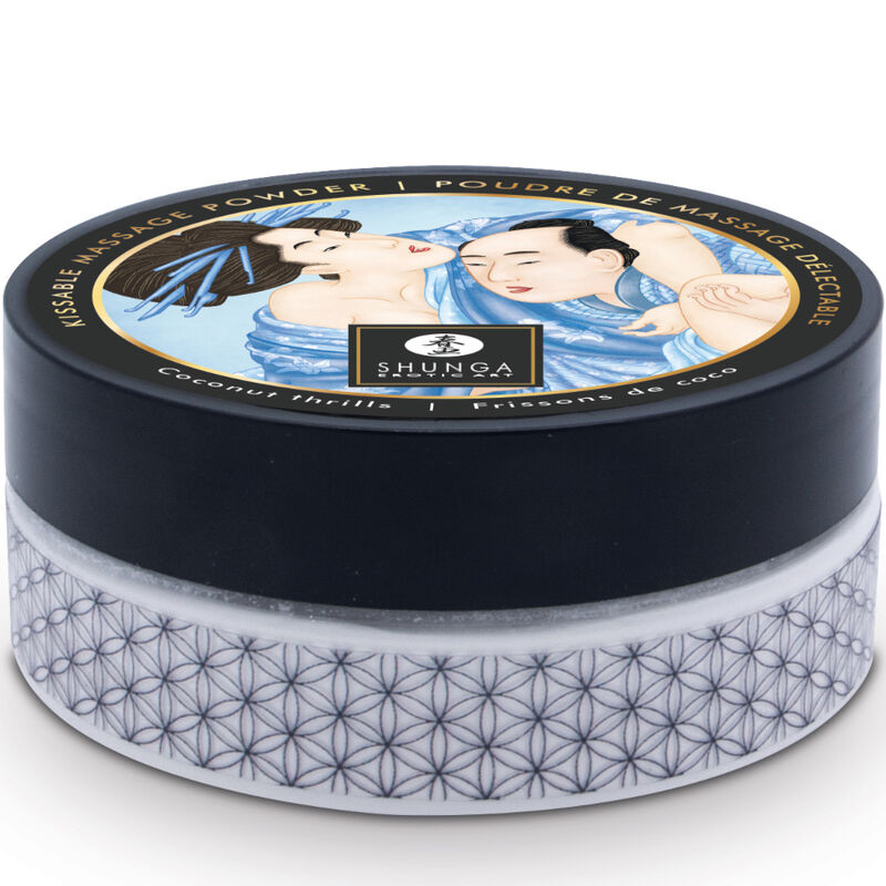 SHUNGA KIT DE POUDRE DE MASSAGE COMESTIBLE A LA NOIX DE COCO