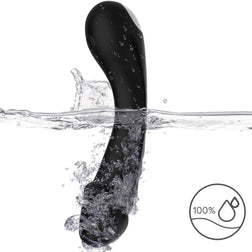 ARMONY VIBRATING DILDO POINT G BLACK SILICONE