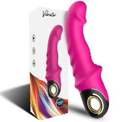 JoyBlade fuchsia rotating vibrating dildo, 22.8 cm.