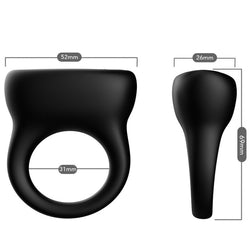 ARMONY BLACK VIBRATING RING