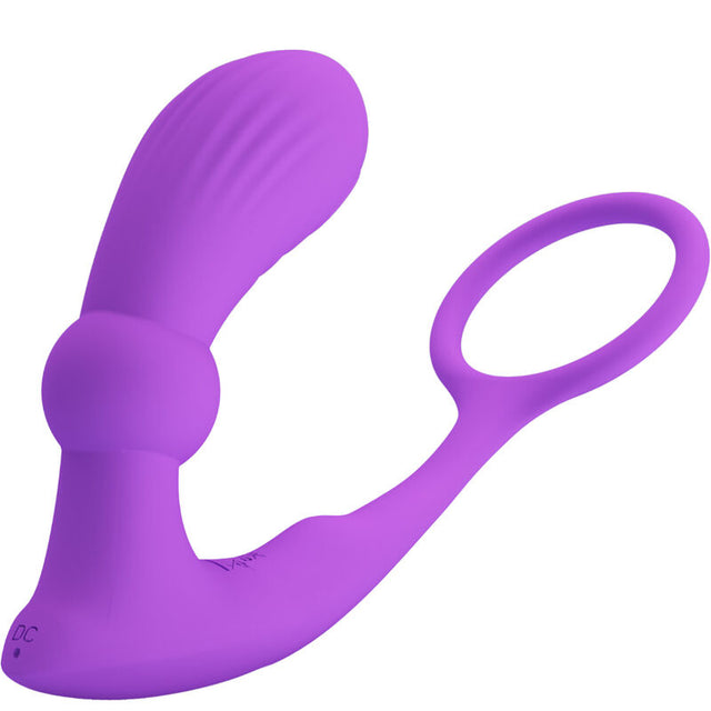 PRETTY LOVE BAGUE WARREN ET VIBRATEUR ANAL VIOLET