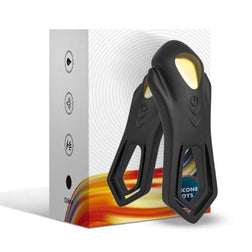 Armony Roadster vibrating cock ring in black silicone for intimate pleasure.