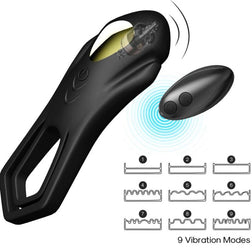 ARMONY REMOTE CONTROL DOUBLE RING VIBRATOR ROADSTER BLACK