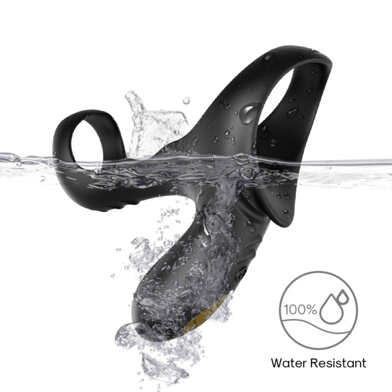 ARMONY ANNEAU VIBRATEUR DOUBLE RANGER POUR COUPLES NOIR