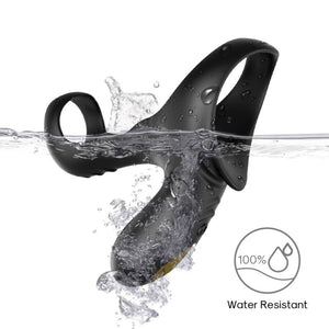 ARMONY ANNEAU VIBRATEUR DOUBLE RANGER POUR COUPLES NOIR