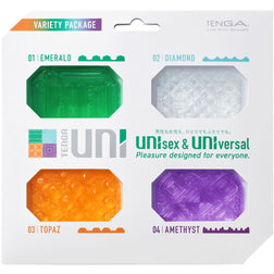 Masturbateur gland pack de 4 mini masturbateurs pour gland Tenga Uni Variety multicolores