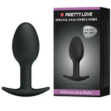 PRETTY LOVE PLUG ANAL EN SILICONE 65 CM NOIR
