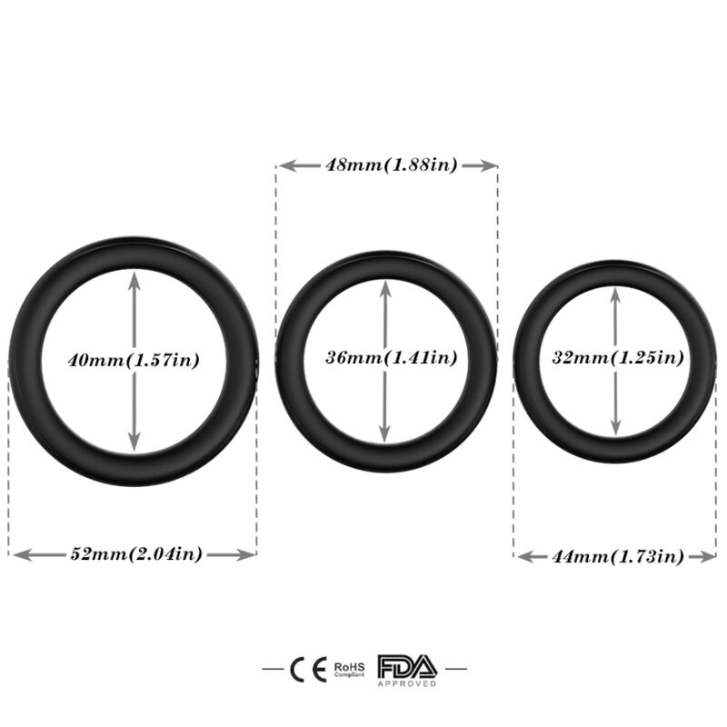 ARMONY TRIPLE BAGUE SILICONE LUMINEUSE
