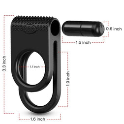 ARMONY TWINS DOUBLE VIBRATOR FOR COUPLES BLACK