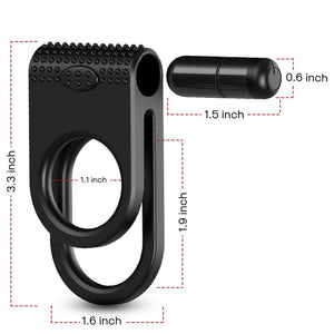 ARMONY TWINS DOUBLE VIBRATEUR POUR COUPLES NOIR