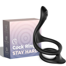ARMONY DOUBLE COCK RING BLACK