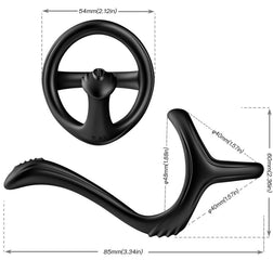 ARMONY DOUBLE COCK RING TRESOR BLACK