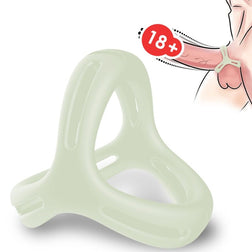 Armony X Ring cock ring in green silicone for intimate pleasure.