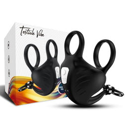 ARMONY VIBRATING RING MANTA SCROTUM REMOTE CONTROL BLACK