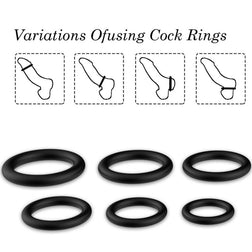 ARMONY BLACK SILICONE RINGS