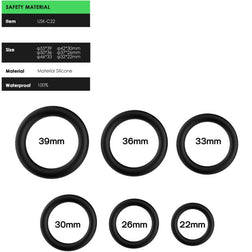 ARMONY BLACK SILICONE RINGS