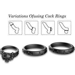 ARMONY CALAVERA SILICONE COCK RINGS BLACK