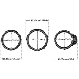 ARMONY CALAVERA SILICONE COCK RINGS BLACK