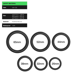 ARMONY BLACK SILICONE LOCKING RINGS