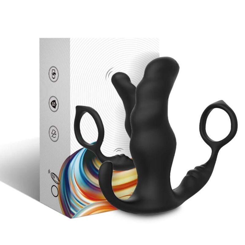 ARMONY KNIGHT VIBRATEUR ANAL PROSTATE ANNEAU TELECOMMANDE NOIR