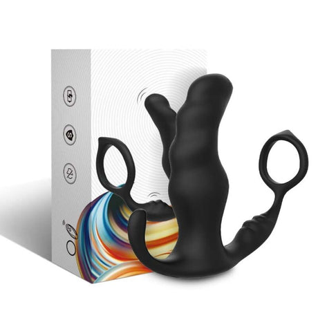 ARMONY KNIGHT VIBRATEUR ANAL PROSTATE ANNEAU TELECOMMANDE NOIR