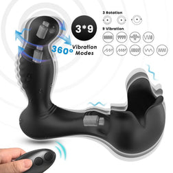 ARMONY SURROUND ANAL VIBRATOR TESTICLE STIMULATOR REMOTE BLACK