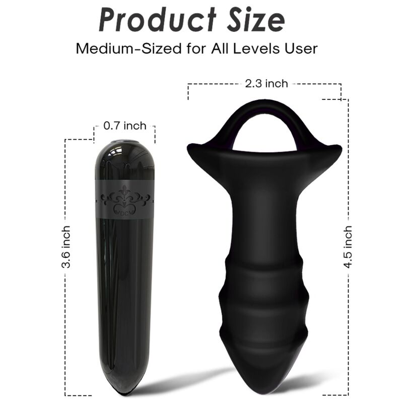 ARMONY VIBRATEUR A DOIGTS KYLIN ET TELECOMMANDE DE PLUG ANAL NOIR