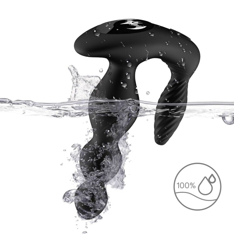 ARMONY MANFUN VIBRATEUR STIMULATEUR ANAL PLUG TELECOMMANDE NOIR