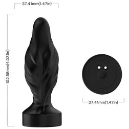 Plug anal Vibrant télécommandé silicone 9 - vue détaillée produit