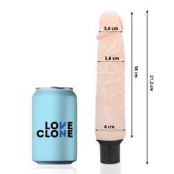 Gode vibro réaliste autolubrifiant 21,2 cm peau — Finn