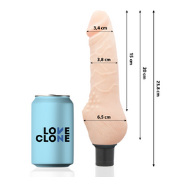 Self-lubricating Vibrating Dildo 20 cm Insertable — Daven
