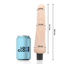 Gode vibrant fin autolubrifiant 24,5 cm peau — Ragnar