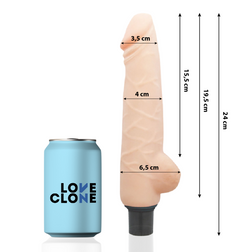 Gode vibro réaliste autolubrifiant 24 cm peau — Harald