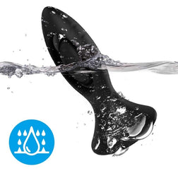 Plug anal Vibrant tête ajourée ventouse télécommande - vue détaillée produit